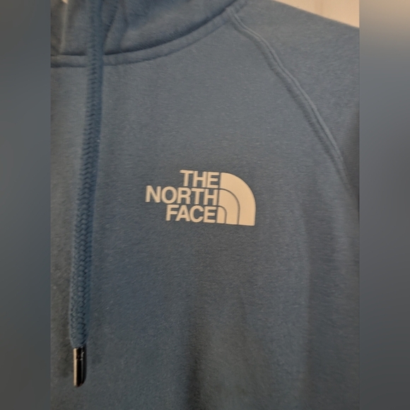 The North Face Blue Hoodie Sweatshirt Relaxed Fit - Picture 5 of 6
